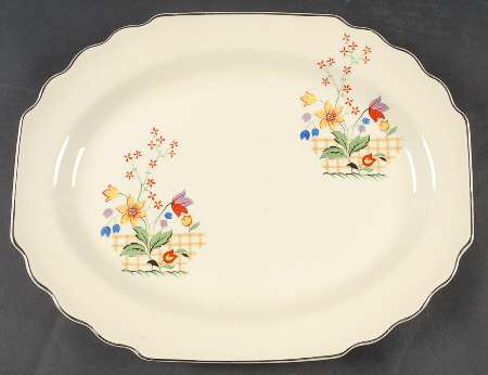 Gaylea (Lido, Canarytone) 13" Oval Serving Platter