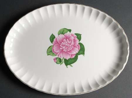 Camellia 15" Oval Serving Platter