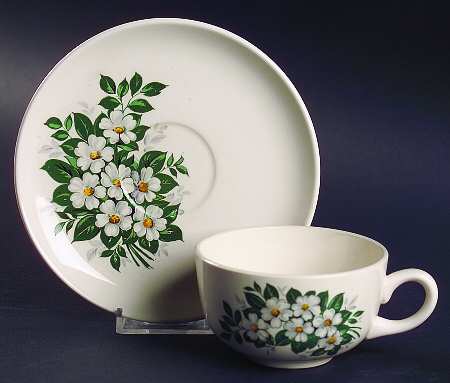 GEO120 Flat Cup & Saucer Set