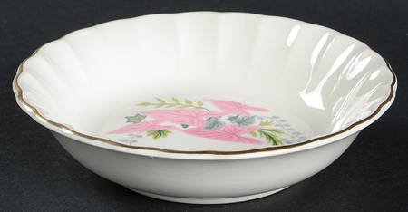 Pink Caladiums Fruit/Dessert (Sauce) Bowl
