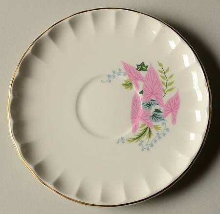 Pink Caladiums Saucer