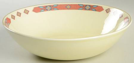 Iroquois Red 9" Round Vegetable Bowl