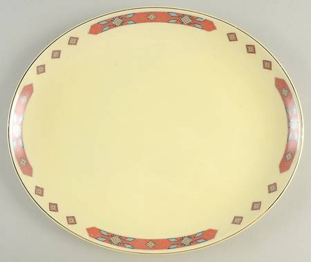 Iroquois Red 13" Oval Serving Platter