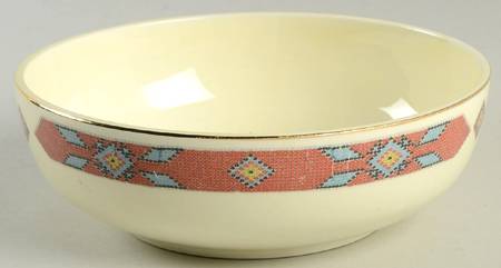 Iroquois Red Coupe Cereal Bowl