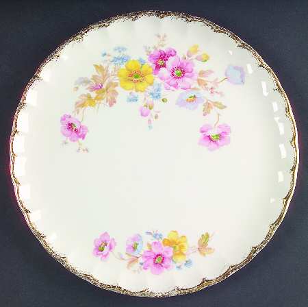 Mayfair (Bolero, Brushed Gold Trim) Luncheon Plate