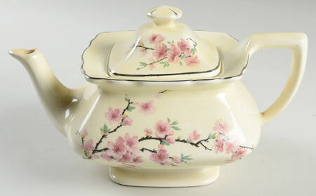 Peach Blossom (Lido, Cream, Platinum) Teapot & Lid