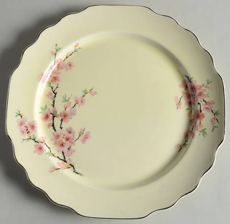 Peach Blossom (Lido, Cream, Platinum) Luncheon Plate