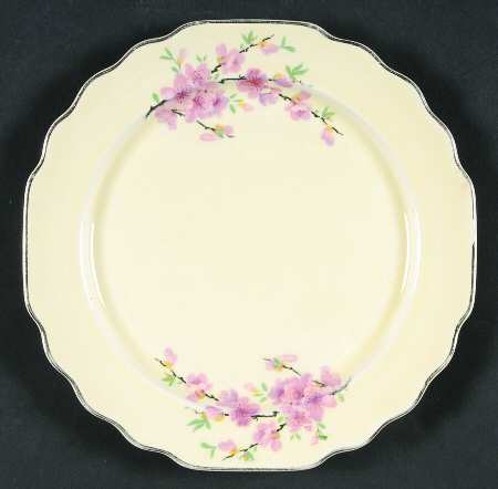 Peach Blossom (Lido, Cream, Platinum) Salad Plate
