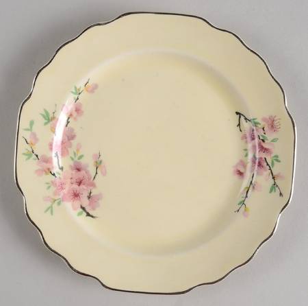 Peach Blossom (Lido, Cream, Platinum) Bread & Butter Plate