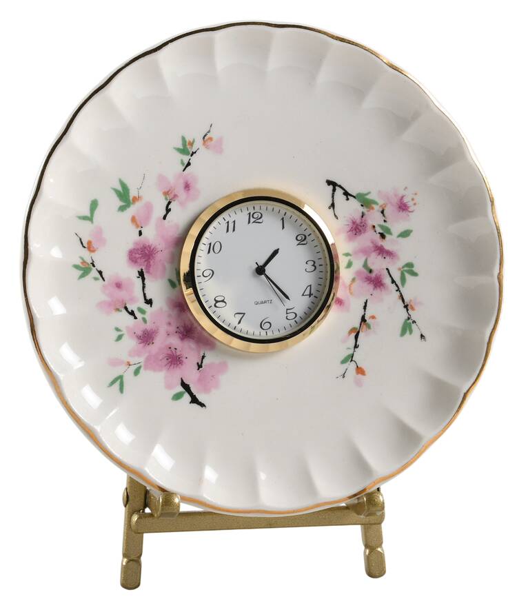 Peach Blossom (Bolero) 6 3/4"-7" Display Clock (Sau) HC