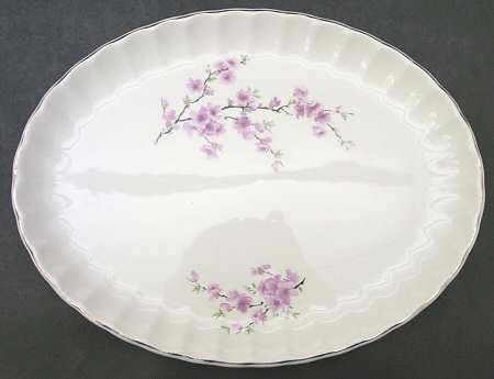 Peach Blossom (Bolero) 13" Oval Serving Platter