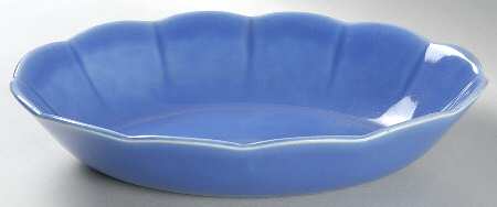 Petalware Dark Blue 9" Oval Vegetable Bowl