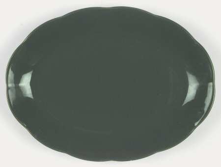 Petalware Dark Green 11" Oval Serving Platter