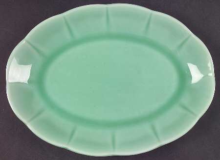 Petalware Light Green 11" Oval Serving Platter