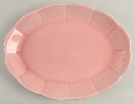 Petalware Pink 13" Oval Serving Platter