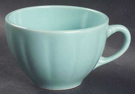 Petalware Turquoise Flat Cup