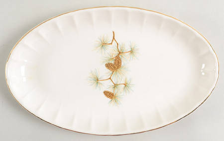 Pine Cone Underplate for Gravy Boat