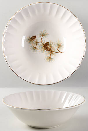 Pine Cone 8" Round Vegetable Bowl