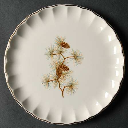 Pine Cone Bread & Butter Plate