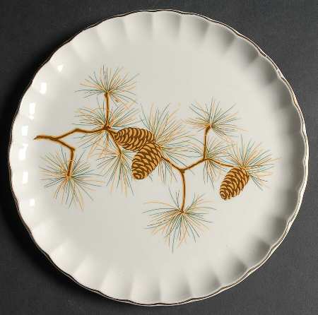 Pine Cone Luncheon Plate