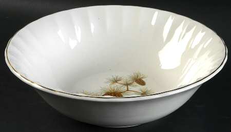 Pine Cone 9" Round Vegetable Bowl