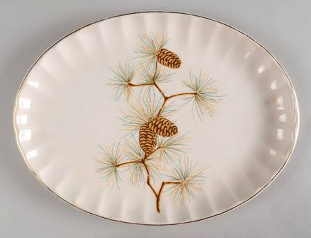 Pine Cone 11" Oval Serving Platter