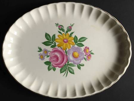 Romance 13" Oval Serving Platter by WS George
