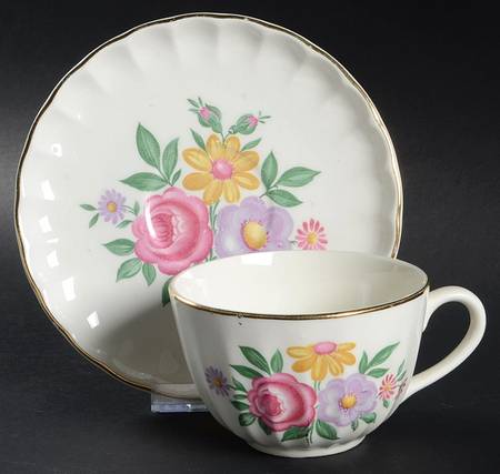 Romance Flat Cup & Saucer Set