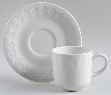 Basket Flat Cup & Saucer Set