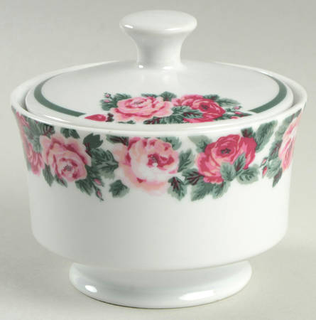 Bouquet Sugar Bowl & Lid
