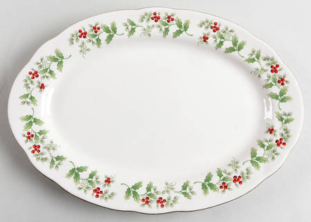 Christmas Charm-Delight-Holiday-Harmony 11" Oval Serving Platter