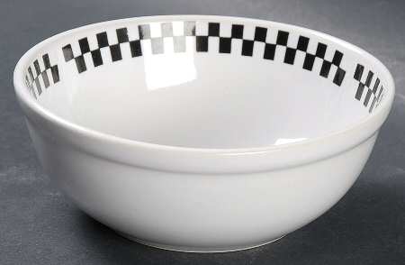 Checkers Coupe Cereal Bowl