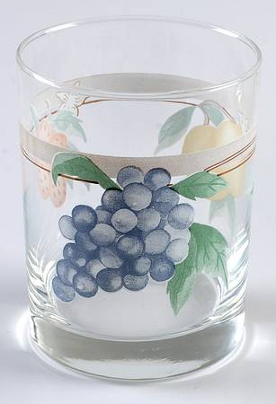 Festival (Brown Trim) Glassware Double Old Fashioned
