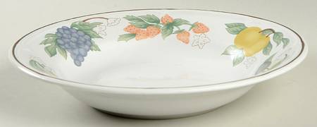 Festival (Brown Trim) Large Coupe Soup Bowl