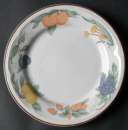 Festival (Brown Trim) Salad Plate