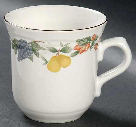 Festival (Brown Trim) Flat Cup