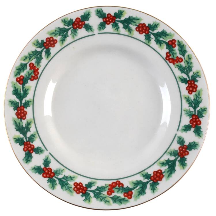 Christmas Greeting Saucer