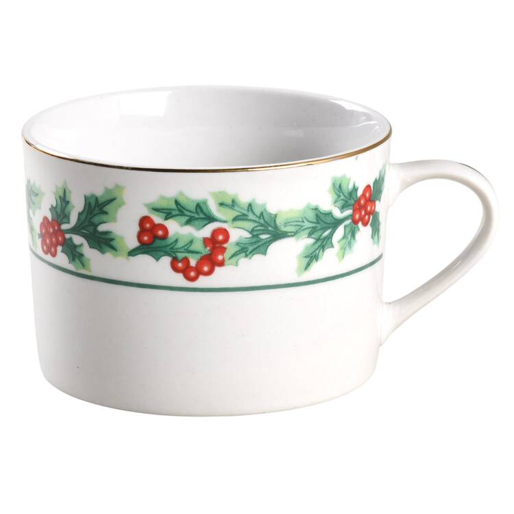 Christmas Greeting Flat Cup
