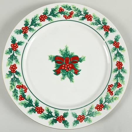 Christmas Greeting 12" Chop Plate (Round Platter)