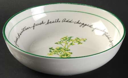 Herb Gardens 7" Individual Pasta Bowl by Gibson Designs