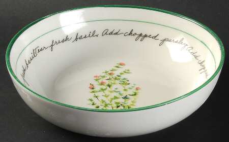 Herb Gardens 7" Individual Pasta Bowl