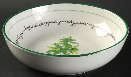 Herb Gardens 7" Individual Pasta Bowl
