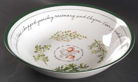 Herb Gardens 12" Large Salad Serving Bowl