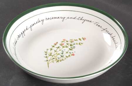 Herb Gardens 8" Individual Pasta Bowl