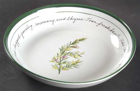 Herb Gardens 8" Individual Pasta Bowl