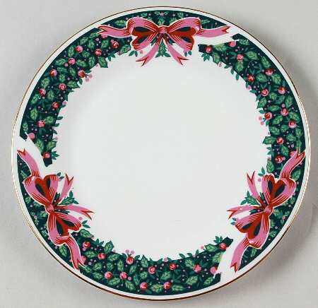 Holly Berries Salad Plate