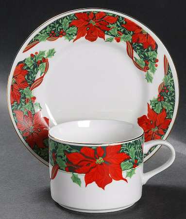 Holidays Flat Cup & Saucer Set