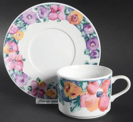 Romance Flat Cup & Saucer Set