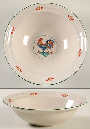Rooster Rim Cereal Bowl