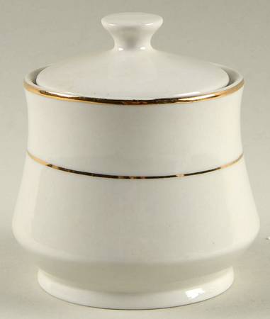 Tuxedo Gold Sugar Bowl & Lid